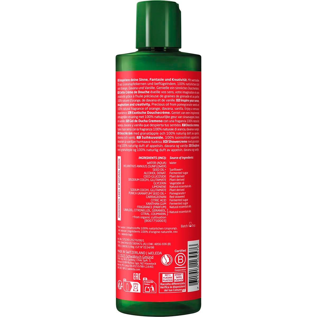 Weleda Shower Cream Inspire Sensual Pomegranate 400ml