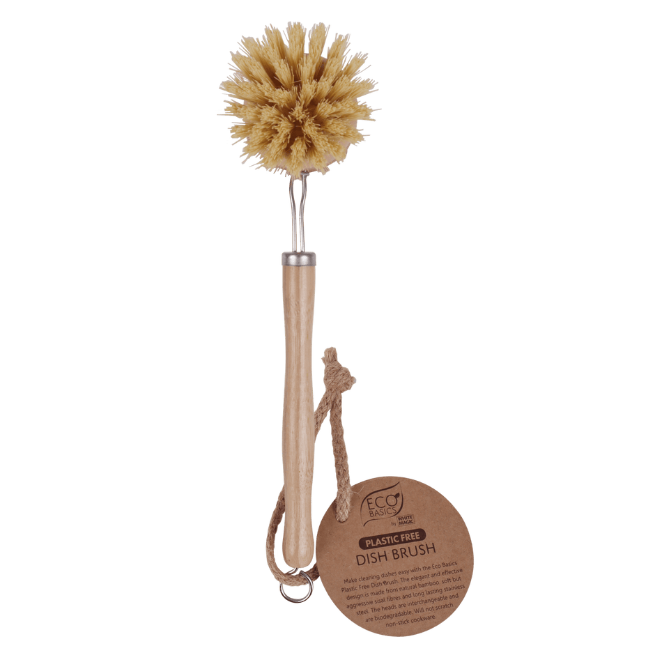 White Magic Eco Basics Plastic Free Dish Brush 1Pk
