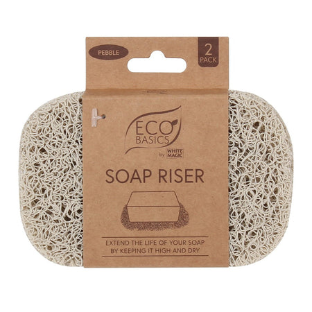 White Magic Soap Riser - Pebble 2Pk Pack of 6