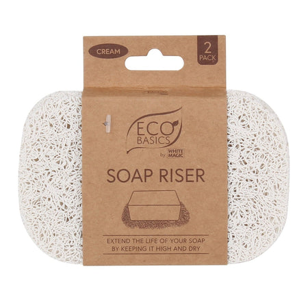 White Magic Soap Riser - Cream 2Pk Pack of 6