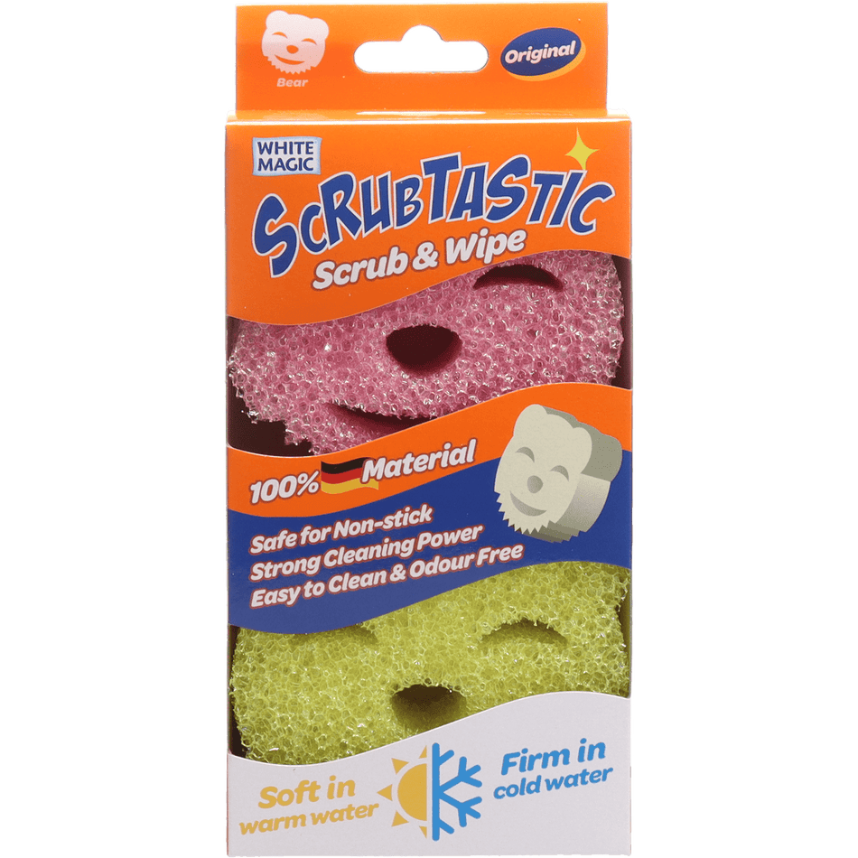 White Magic Scrubtastic Scrub & Wipe Original 2Pk