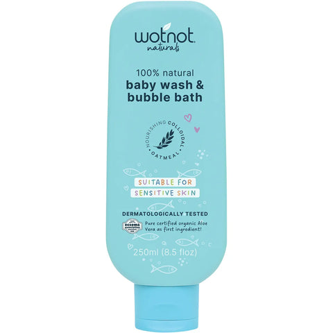 WOTNOT Baby Wash & Bubble Bath Suitable For Sensitive Skin 250ml