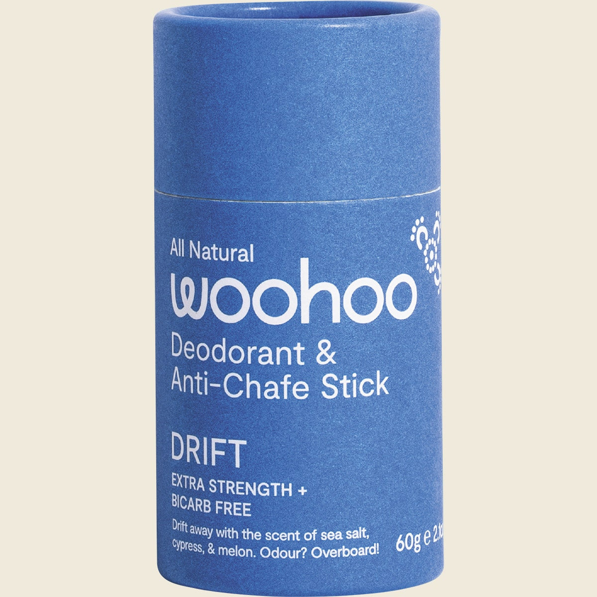 Woohoo Body Deodorant Stick Drift Extra Strength 60g