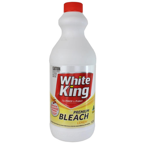 WHITE KING PREMIUM LIQUID BLEACH LEMON 1.25L