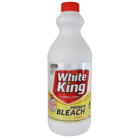 WHITE KING  PREMIUM LIQUID BLEACH LEMON 1.25L