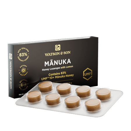 Watson & Son 400+ Manuka Honey & Lemon 8 Lozenges