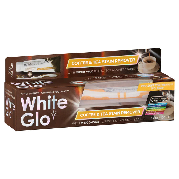 White Glo Toothpaste Coffee & Tea Drinkers Formula 150g