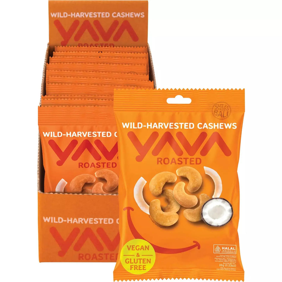 YAVA Wild-Harvested Cashews Roasted 10x35g