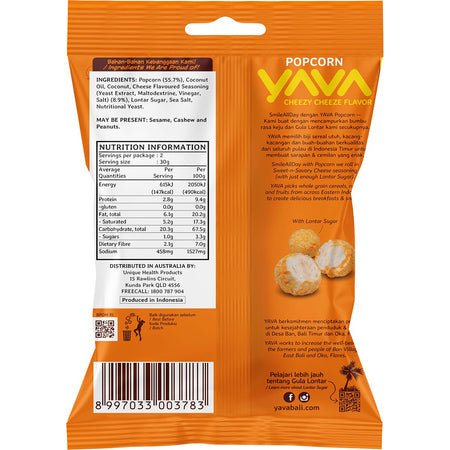 YAVA Popcorn Cheezy Cheeze Flavor 60g