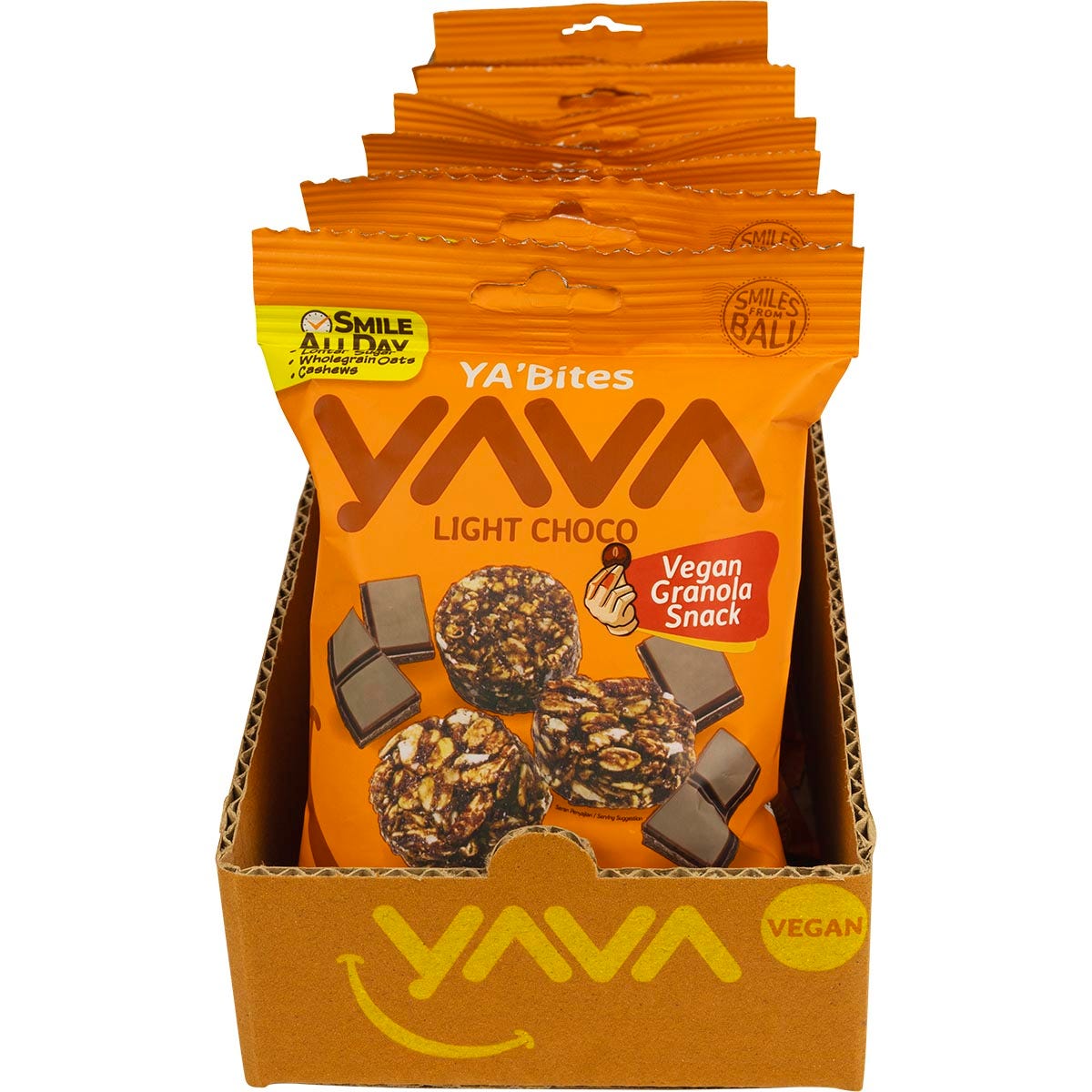 YAVA YA'Bites Granola Snack Light Choco 8x35g
