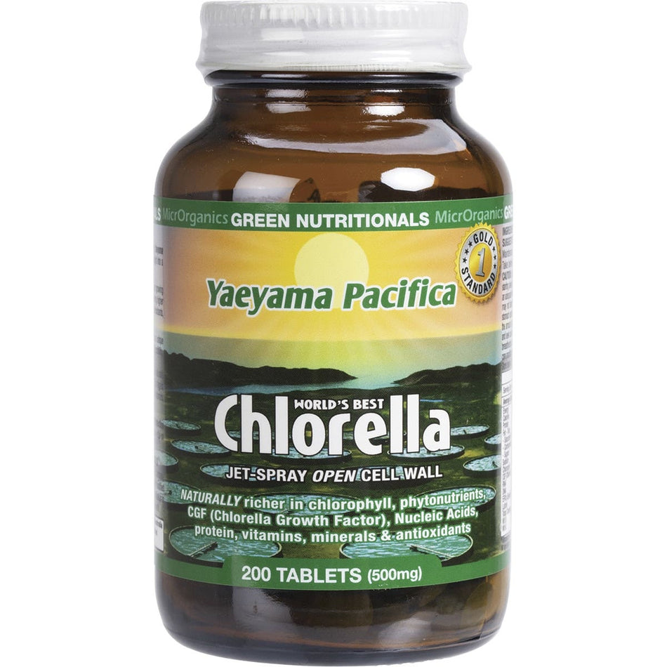 Green Nutritionals Yaeyama Pacifica Chlorella Tablets (500mg) 200
