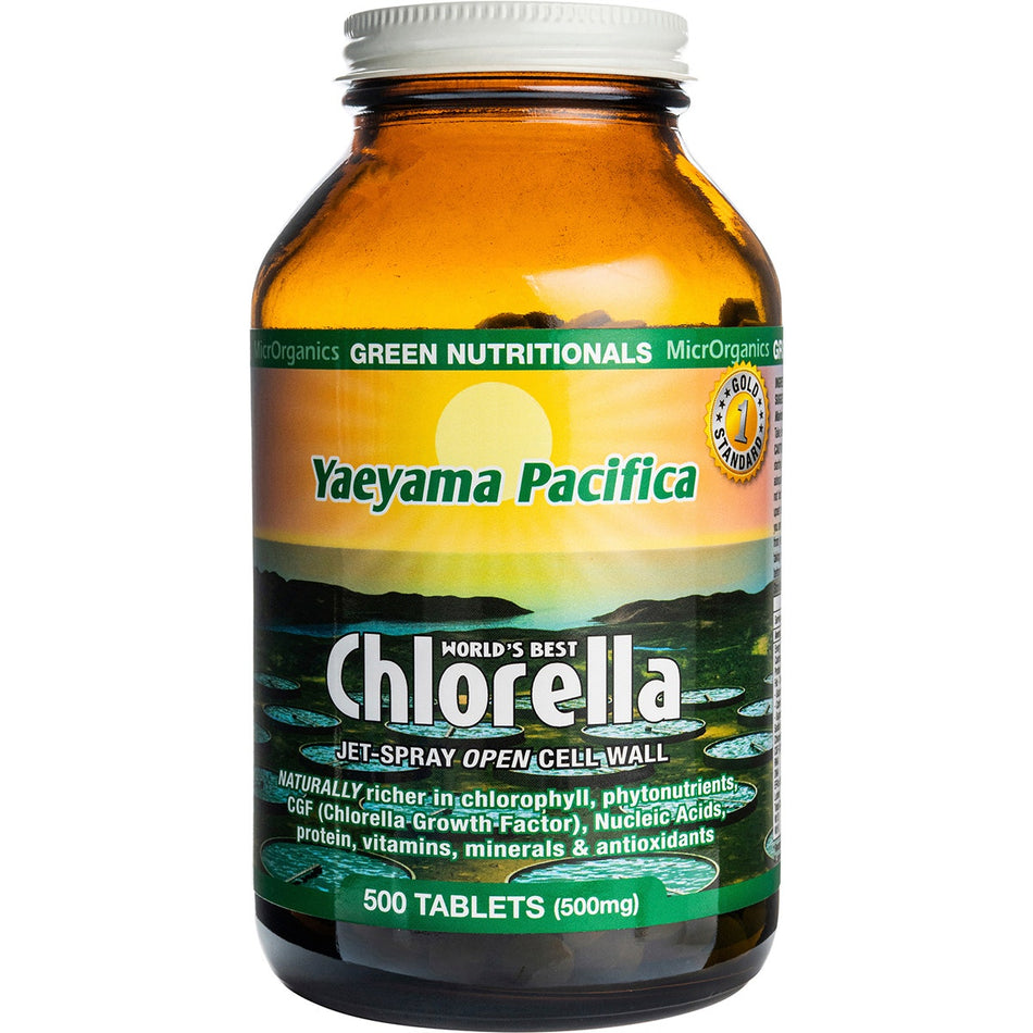 GREEN NUTRITIONALS Yaeyama Pacifica Chlorella Tablets (500mg) 500