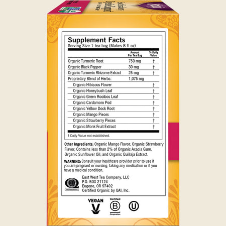 Yogi Tea Herbal Tea Bags Sweet Strawberry Digestive Support 16pk