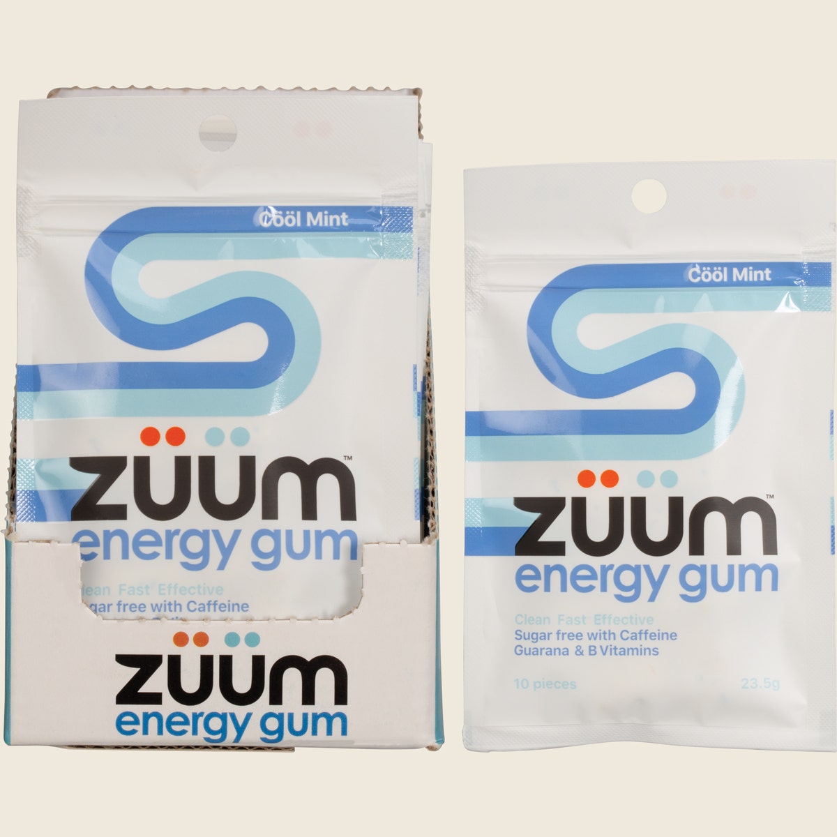 Zuum Energy Gum Cool Mint 16x10pcs