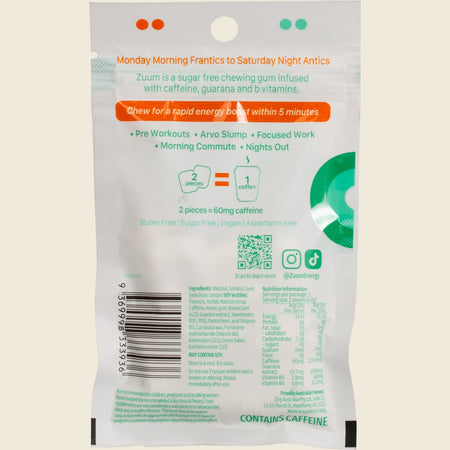 Zuum Energy Gum Spearmint 16x10pcs
