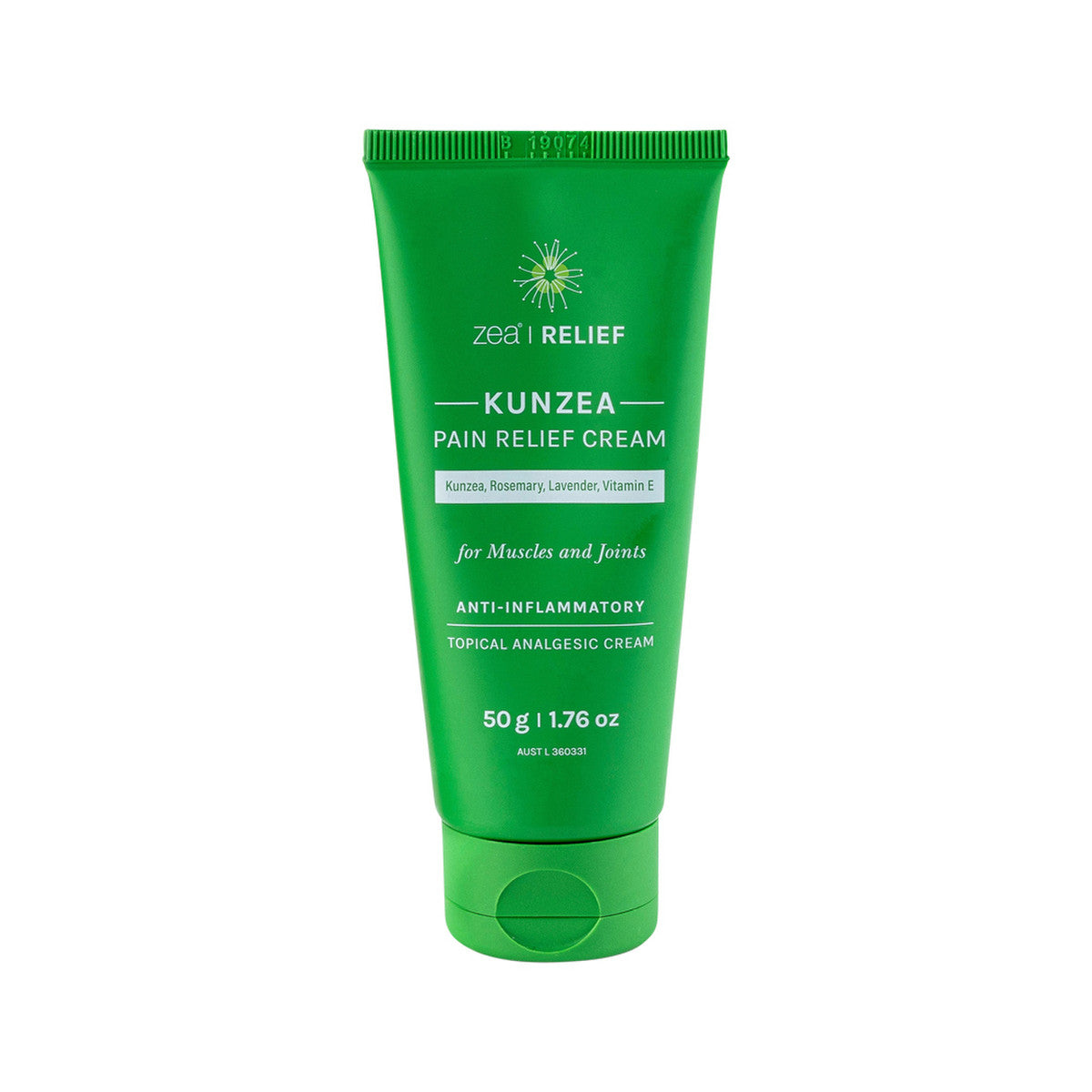 Zea Relief Kunzea Pain Relief Cream Kunzea, Rosemary, Lavender, Vitamin E Tube 50g