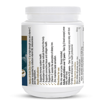 Herbs of Gold Zinc Forte + C 100g