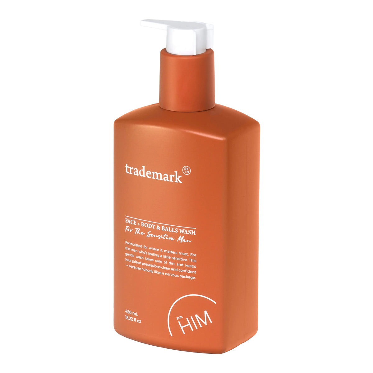 Trademark Skin HIM Face + Body and Balls Wash 450ml