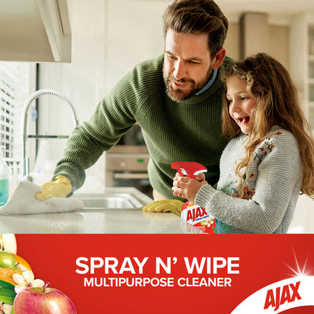 Ajax Spray n' Wipe Multi-Purpose Antibacterial Disinfectant Cleaner Trigger Surface Spray Apple & Citrus