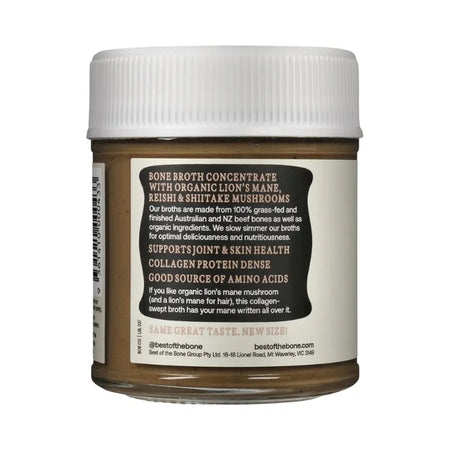 Best of The Bone Bone Broth Beef Concentrate Organic Mushrooms 180g