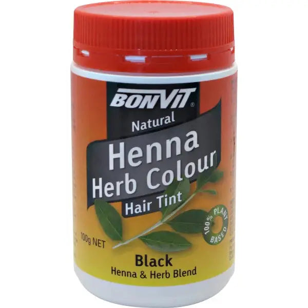 Bonvit Natural Hair Tint Henna Herb Colour - Black