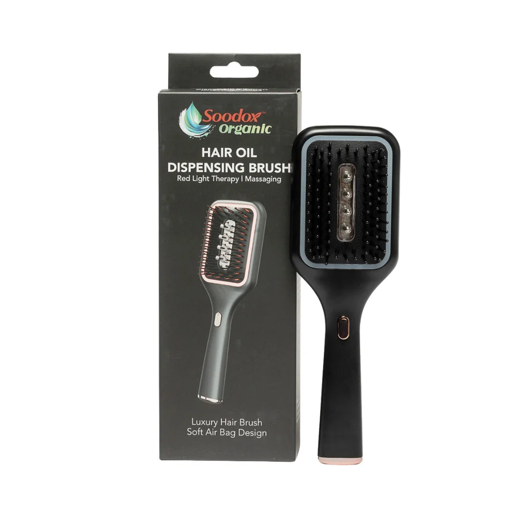 Soodox Organic Hair Oil Dispensing Brush Black