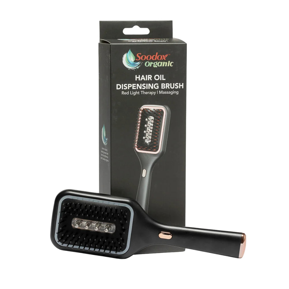 Soodox Organic Hair Oil Dispensing Brush Black