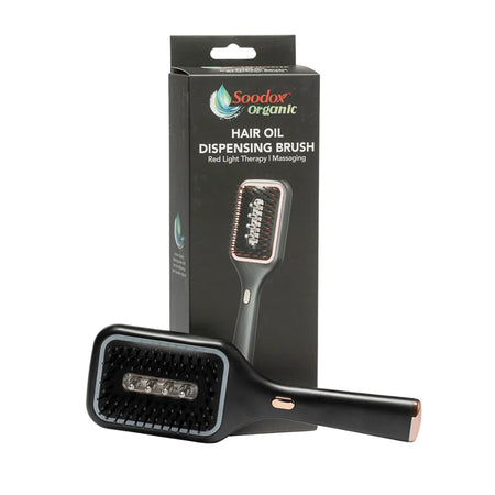 Soodox Organic Hair Oil Dispensing Brush Black