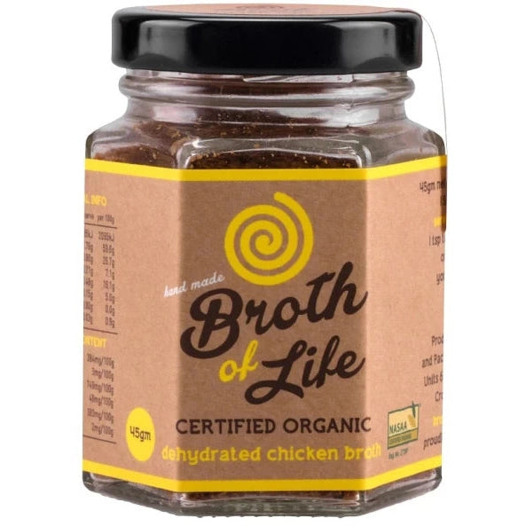 Broth Of Life Organic Dehydrated Chicken Broth Jar 45G