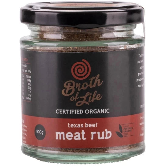 Broth Of Life Organic Meat Rub Texas Beef 100G