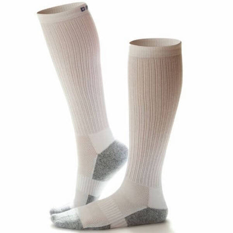Diabetic Sock Unisex 15-20mmHg White - MEDIUM