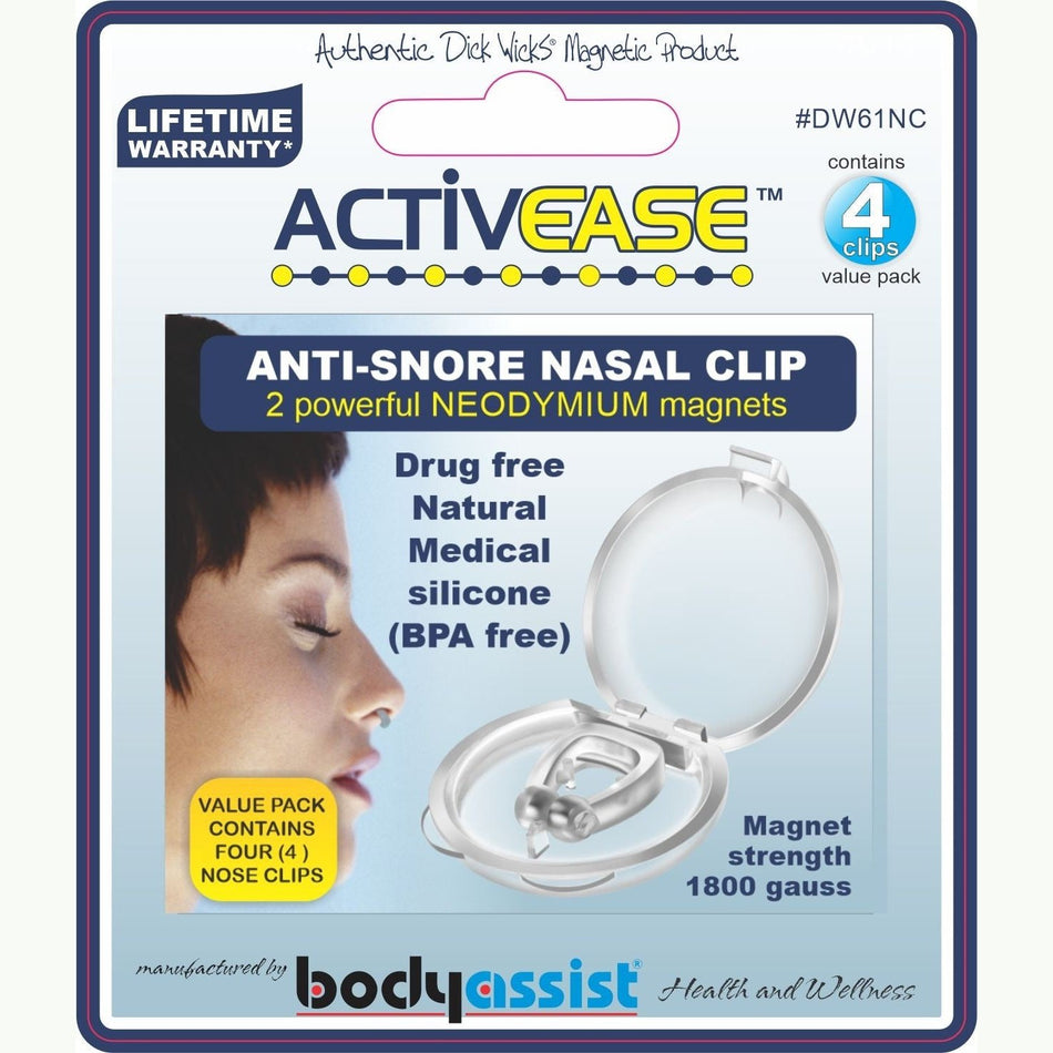 Activease Anti-snore Nasal Clip Magnetised Contains 4 Nose Clips