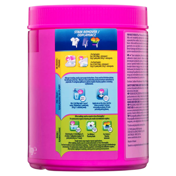 Vanish Napisan Oxi Action Stain Remover Powder 1kg