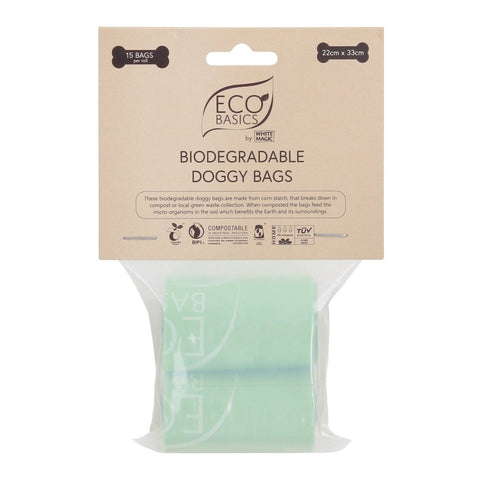 White Magic Eco Basics Bio Doggy Bags 22cm x 33cm (Pack of 12)