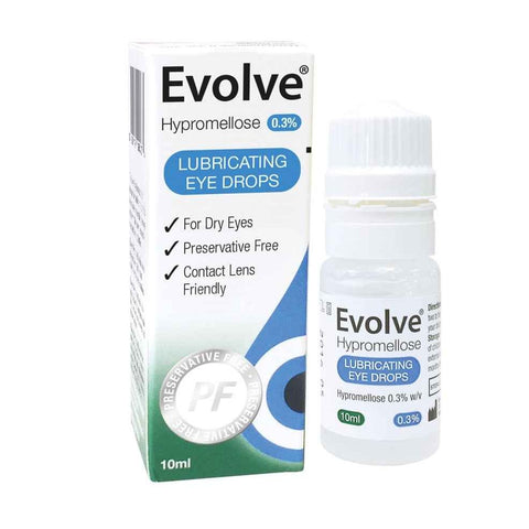 Evolve Lubricating Hypromellose 0.3% Eye Drops 10mL