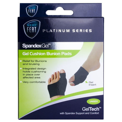 Neat Feat Spandex Bunion Pad Sleeve Large Black New