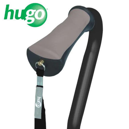 Hugo Ergonomic Quad Cane - Ebony