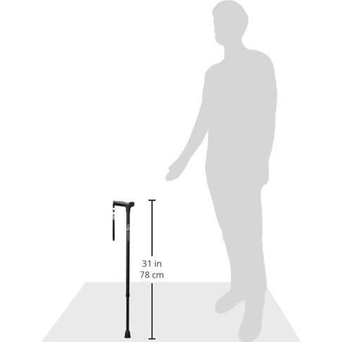 Hugo Offset Handle Cane Rose