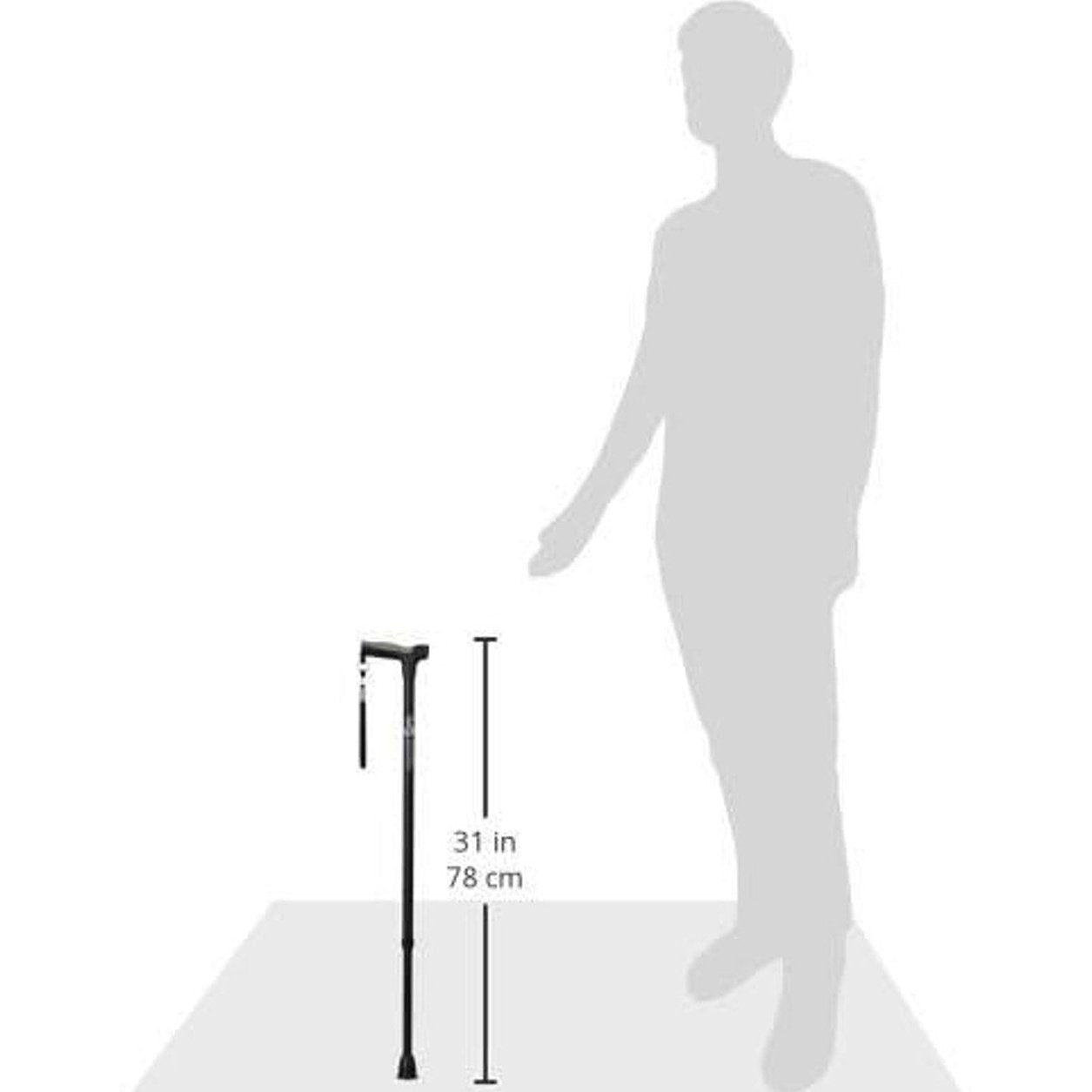 Hugo Offset Handle Cane Rose