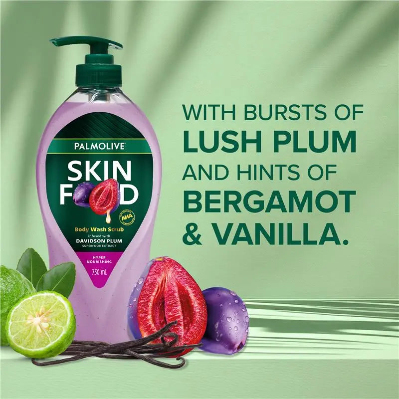 Palmolive Skin Food Body Wash Cream Davidson Plum 750ml