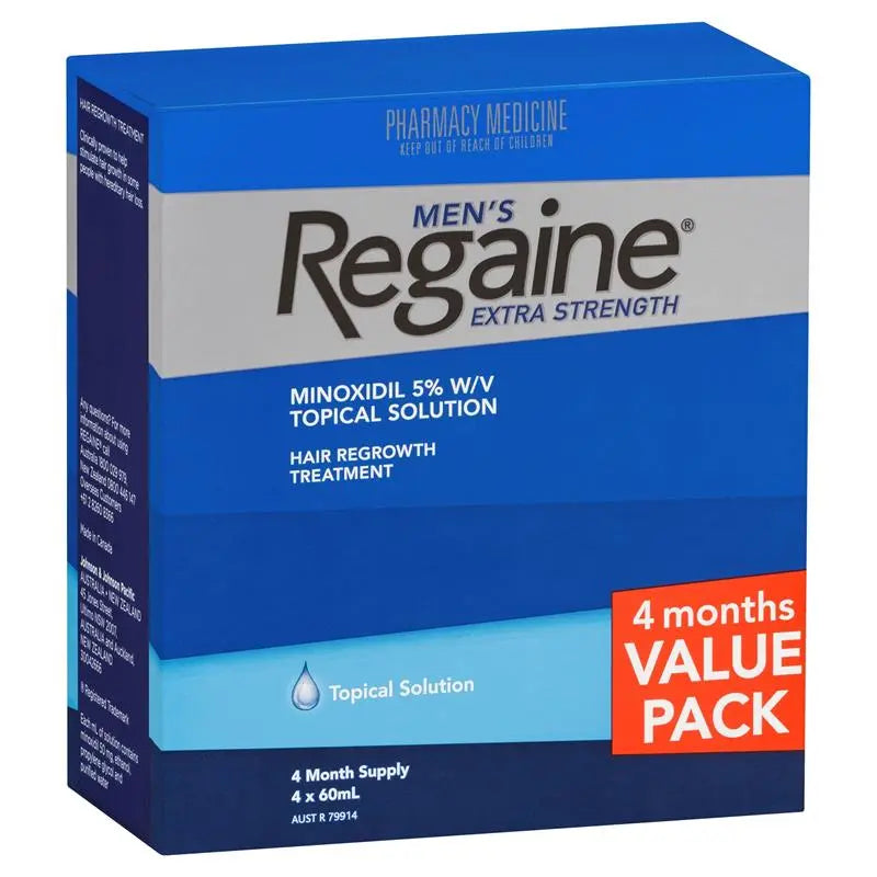 Minoxidil Extra Strength 5% 4x60ml Solution