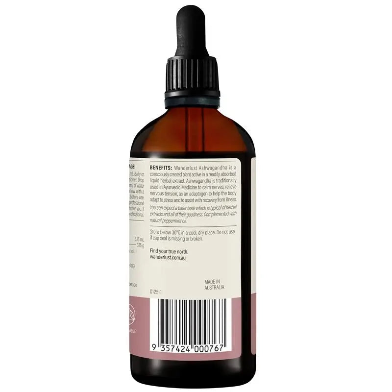Wanderlust Ashwagandha Drops 140ml