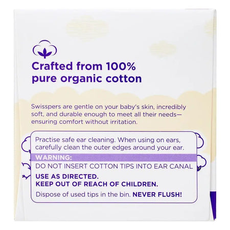 Swisspers Baby Care Essentials Pack 32 Tips & 30 Square Pads