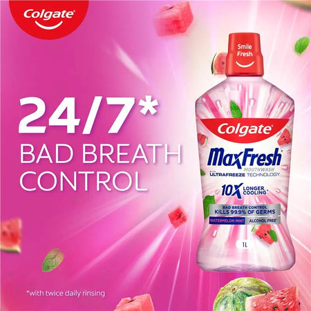 Colgate Mouthwash Max Fresh Watermelon Mint 1L