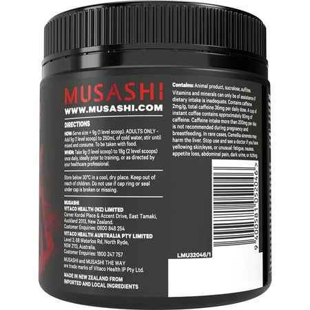 Musashi Shred Matrix Powder Raspberry Lemonade 270g