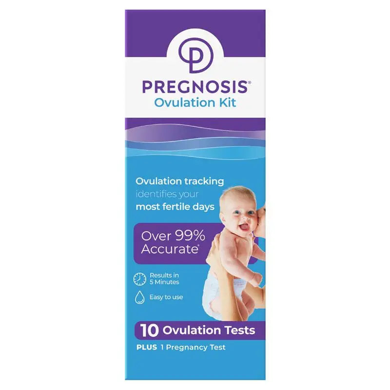 Pregnosis Ovulation Kit 10 Pack + 1 Pregnancy Test