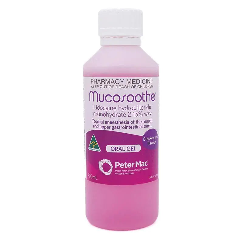 Mucosoothe Lignocaine 2% Oral Gel 200ml