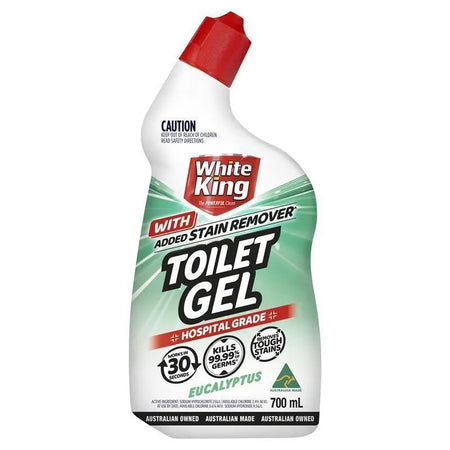 White King Toilet Gel With Stain Remover Eucalyptus 700ml
