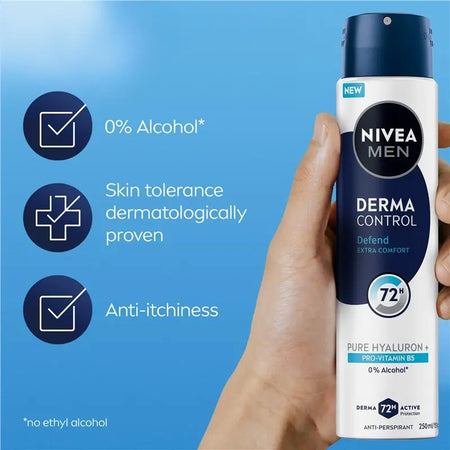 NIVEA MEN Derma Control Defend 72H Aerosol 250ml