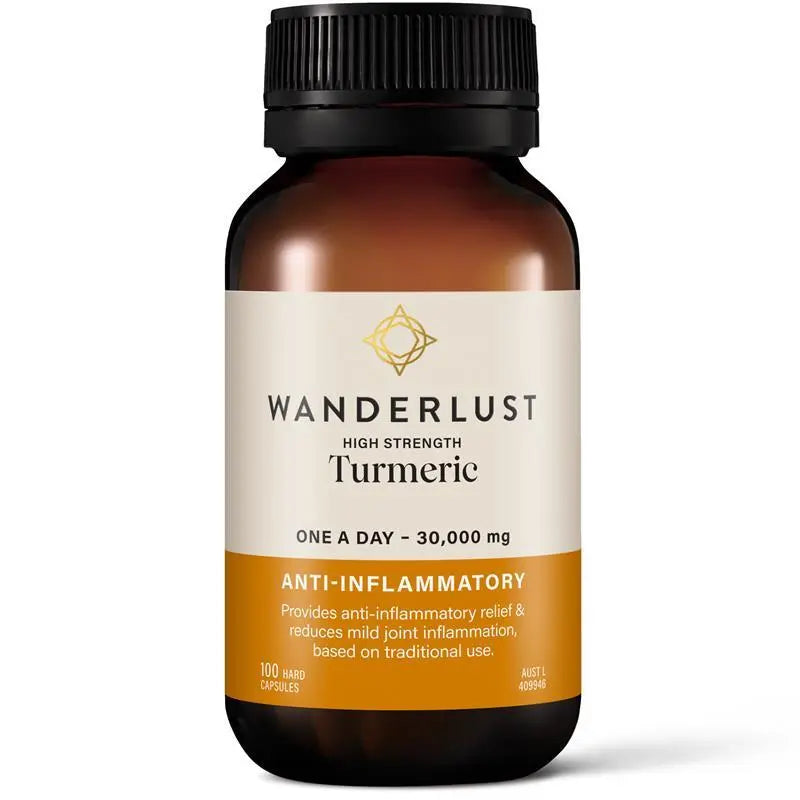 Wanderlust High Strgh Turmeric 100 Capsules